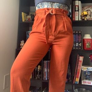 🖤 High Waisted Orange Pants 🖤